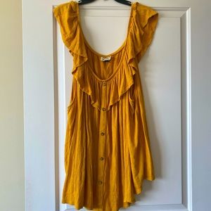 Universal Thread (Target) mustard off the shoulder